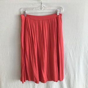Soft red midi skirt from Forever 21.